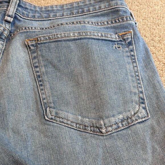 rag & bone Dre ankle boyfriend jeans low-rise slim Boho Sz 28 #W26443K510SWH - Picture 7 of 15